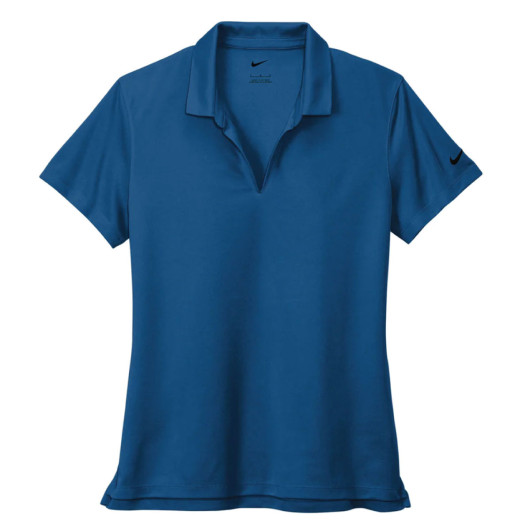Nike Dri-Fit Classic Ladies Polos Gym Blue